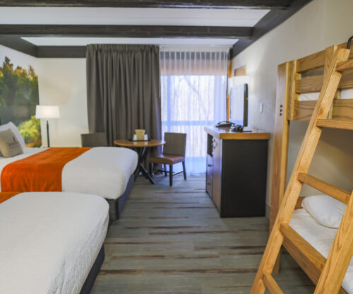 Bunk in a lodge room at Shawnee State Park Lodge